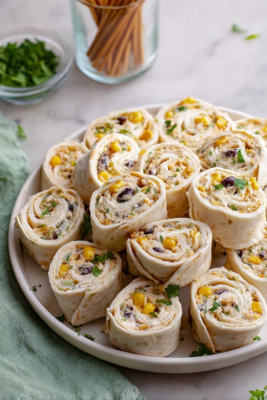 Cheese Veggie Pinwheels Recipe | Colorful & Easy Snack